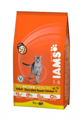 Iams корм для кошек курица 