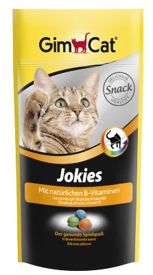 Gimpet витамины для кошек Jokies шарики 40шт, пакет 