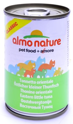 Almo Nature Консервы для кошек с пятнистым индо-тихоокеанским тунцом (classic adult cat eastern little tuna) 