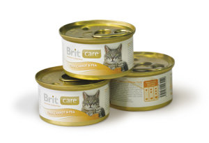 Brit Care с тунцом, горохом и морковью 