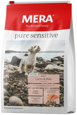 MeraDog Pure Sensitive MINI Adult Lachs&amp;Reis ( с лососем и рисом, для собак малых пород) 