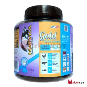 Natyka Gold корм для щенков и собак мелких пород полувлажный 