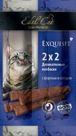 Edel Cat колбаски форель/солод 