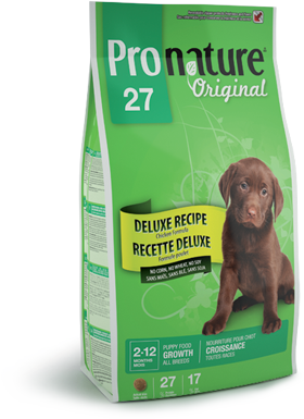 Pronature Original 27 Puppy All Breeds беззерновой сухой корм для щенков (с цыпленком) ?Щенку с чувствительным желудком и склонности к аллергии необходим специальный сбалансированный корм