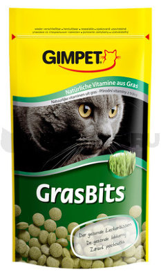 Gimpet витамины для кошек таблетки GrasBits с травой 