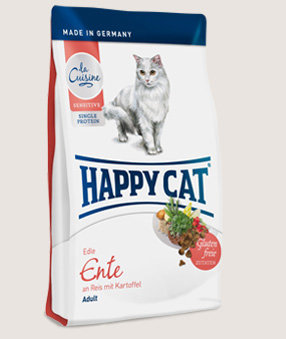 Happy Cat корм для кошек Эдалт Утка 
