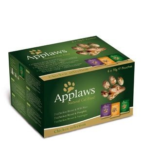 Applaws Набор "Куриное ассорти" для кошек: 6 паучей*70г (Cat Chicken Multi Pouch) 