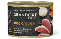 Grandorf Fresh для собак Паштет из утки с бататом и цветной капустой