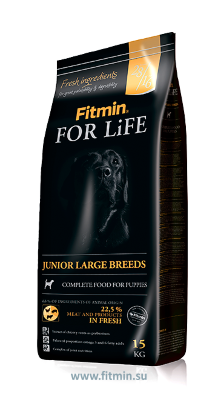 Fitmin dog For Life Junior large breeds корм для щенков крупных и гигантских пород 