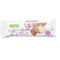 TitBit. Мюсли Fruit с кроликом и бананом Мясные мюсли для собак – это легкое низкокалорийное полезное лакомство, на основе злаковых составляющих с добавлением мяса, фруктов и ягод.
