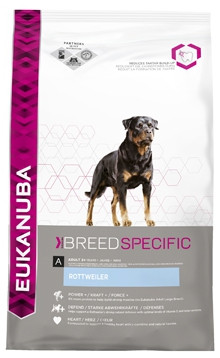 Eukanuba Dog Adult для собак породы ротвейлер Для взрослых собак породы ротвейлер, также подходит для бордоского дога, кане корсо, аргентинского дога, родезийского риджбека