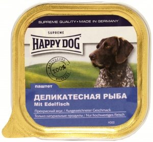 Happy Dog конс. для собак нежный паштет деликатесная рыба 