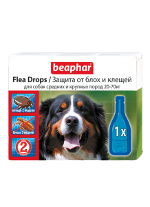 Beaphar Капли Flea Drops от блох для средних и крупных собак 