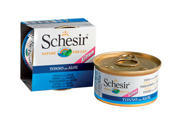 Schezir кусочки в желе для котят, тунец c алоэ 