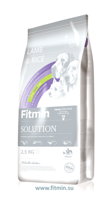 Fitmin dog Solution Lamb&amp;Rice корм для собак всех пород ягненок/рис 