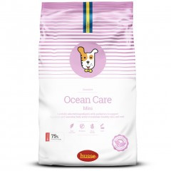 Husse OCEAN CARE Mini корм для собак мелких пород с чувствительной пищеварительной системой или аллергией на лососе и рисе 