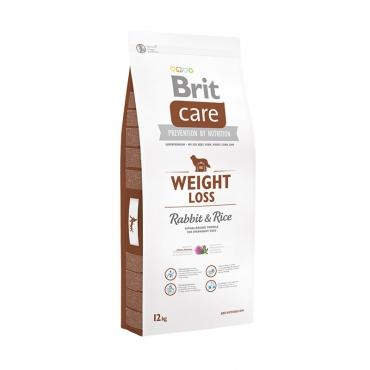 Brit Care корм для собак склонных к полноте Weight Loss кролик/рис 