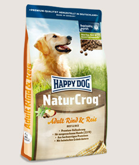 Happy Dog корм для собак Натур.крок говядина/рис 