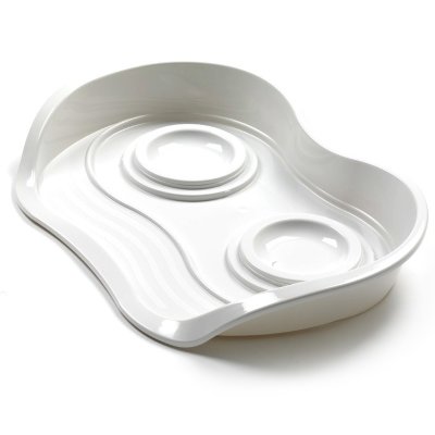 Moderna Подставка под миски Pet Menu 56x38x84, белая 