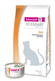 Eukanuba Renal для кошек при заболеваниях почек Диетический полноценный корм для кошек, предназначенный для поддержания функции почек при хронической почечной недостаточности.