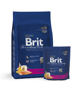Brit Premium корм для кошек с лососем Cat Adult Salmon 