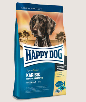 Happy Dog корм для собак Суприме Карибик морская рыба 