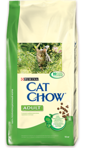 Cat Chow. Корм для взрослых кошек с кроликом и печенью Корм для взрослых кошек с кроликом и печенью