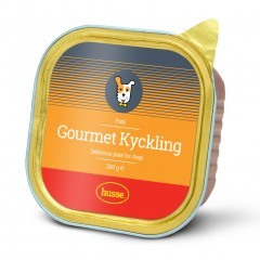 Husse Паштет Gourmet Kyckling для собак с печенью и сердцем 
