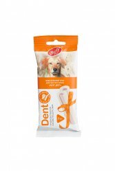 TitBit. Жевательный снек DENT Хот-дог (для средних собак) Biff DENT жевательные снеки - это профилактическое лакомство для собак специально разработанной формы и текстуры, в котором учтены все особенности средних пород собак.