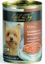 Edel Dog кусочки в соусе индейка/печень 