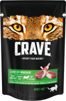 Crave полнорационный консервированный корм для взрослых кошек, с ягненком