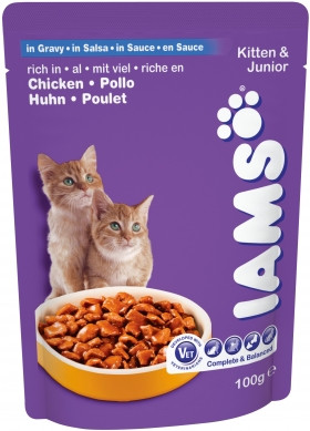 Iams для котят в пауче 