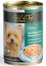 Edel Dog кусочки в соусе телятина/кролик 