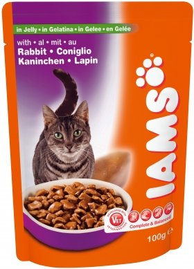 Iams для кошек кролик в пауче 