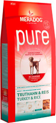 MeraDog pure для взрослых собак с проблемами в питании/аллергиями (индейка и рис) (turkey&amp;rice) 